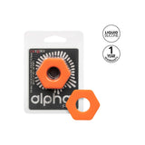 Inel pentru penis CalExotics Alpha Liquid Silicone Prolong Sexagon din silicon lichid pentru erectie de lunga durata