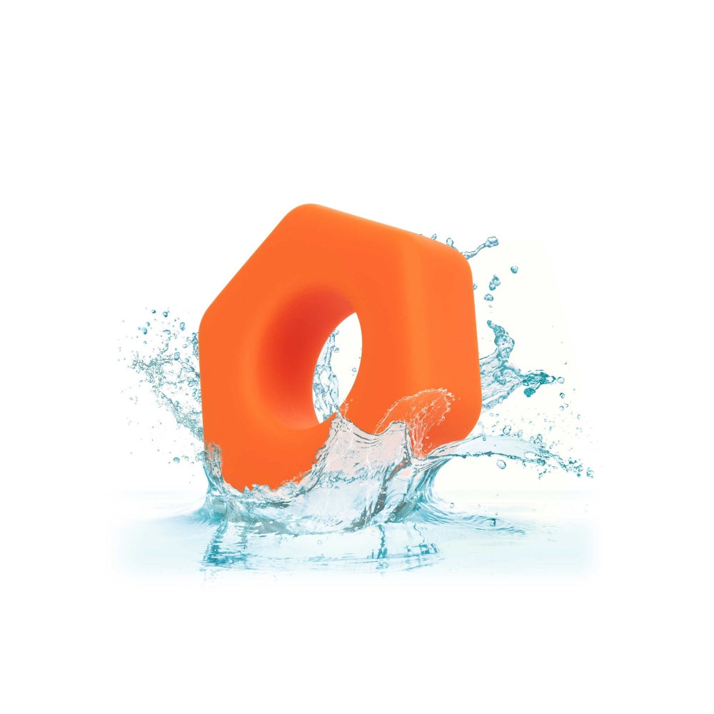 Inel pentru penis CalExotics Alpha Liquid Silicone Prolong Sexagon din silicon lichid pentru erectie de lunga durata