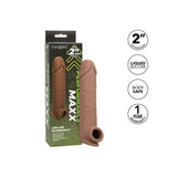 Prelungitor penis CalExotics Performance Maxx Life-Like Extension 22.5 cm din silicon lichid cu 5 cm lungime extra