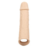 Prelungitor penis CalExotics Performance Maxx Life-Like Extension 22.5 cm din silicon lichid cu 5 cm lungime extra, Culoarea Pielii
