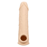 Prelungitor penis CalExotics Performance Maxx Life-Like Extension 22.5 cm din silicon lichid cu 5 cm lungime extra, Culoarea Pielii