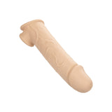 Prelungitor penis CalExotics Performance Maxx Life-Like Extension 22.5 cm din silicon lichid cu 5 cm lungime extra, Culoarea Pielii