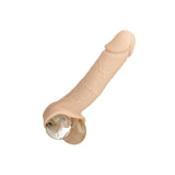 Prelungitor penis CalExotics Performance Maxx Life-Like Extension 22.5 cm din silicon lichid cu 5 cm lungime extra, Culoarea Pielii