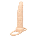 Prelungitor Penis pentru dubla penetrare CalExotics Performance Maxx Dual Penetrator cu 10 functii de vibratie si inel suport