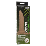 Prelungitor Penis pentru dubla penetrare CalExotics Performance Maxx Dual Penetrator cu 10 functii de vibratie si inel suport
