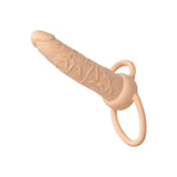 Prelungitor Penis pentru dubla penetrare CalExotics Performance Maxx Dual Penetrator cu 10 functii de vibratie si inel suport