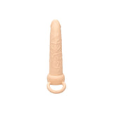 Prelungitor Penis pentru dubla penetrare CalExotics Performance Maxx Dual Penetrator cu 10 functii de vibratie si inel suport