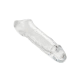 Prelungitor penis transparent CalExotics Performance Maxx Clear Extension 17.7 cm pentru grosime si lungime extra