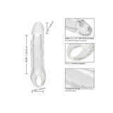 Prelungitor penis transparent CalExotics Performance Maxx Clear Extension 17.7 cm pentru grosime si lungime extra