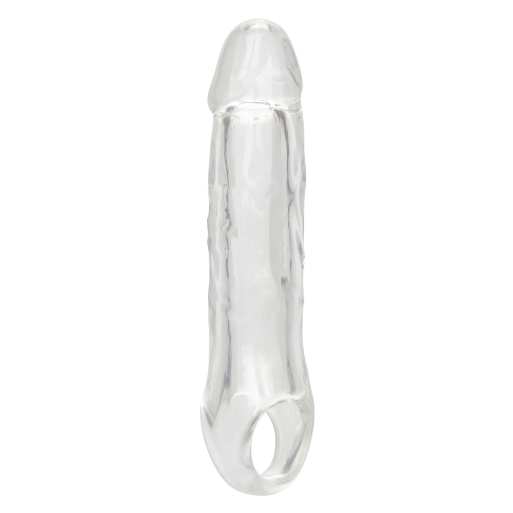 Prelungitor penis transparent CalExotics Performance Maxx Clear Extension 21 cm pentru grosime si lungime extra