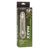 Prelungitor penis transparent CalExotics Performance Maxx Clear Extension 21 cm pentru grosime si lungime extra
