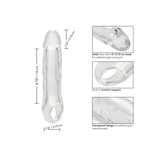 Prelungitor penis transparent CalExotics Performance Maxx Clear Extension 21 cm pentru grosime si lungime extra