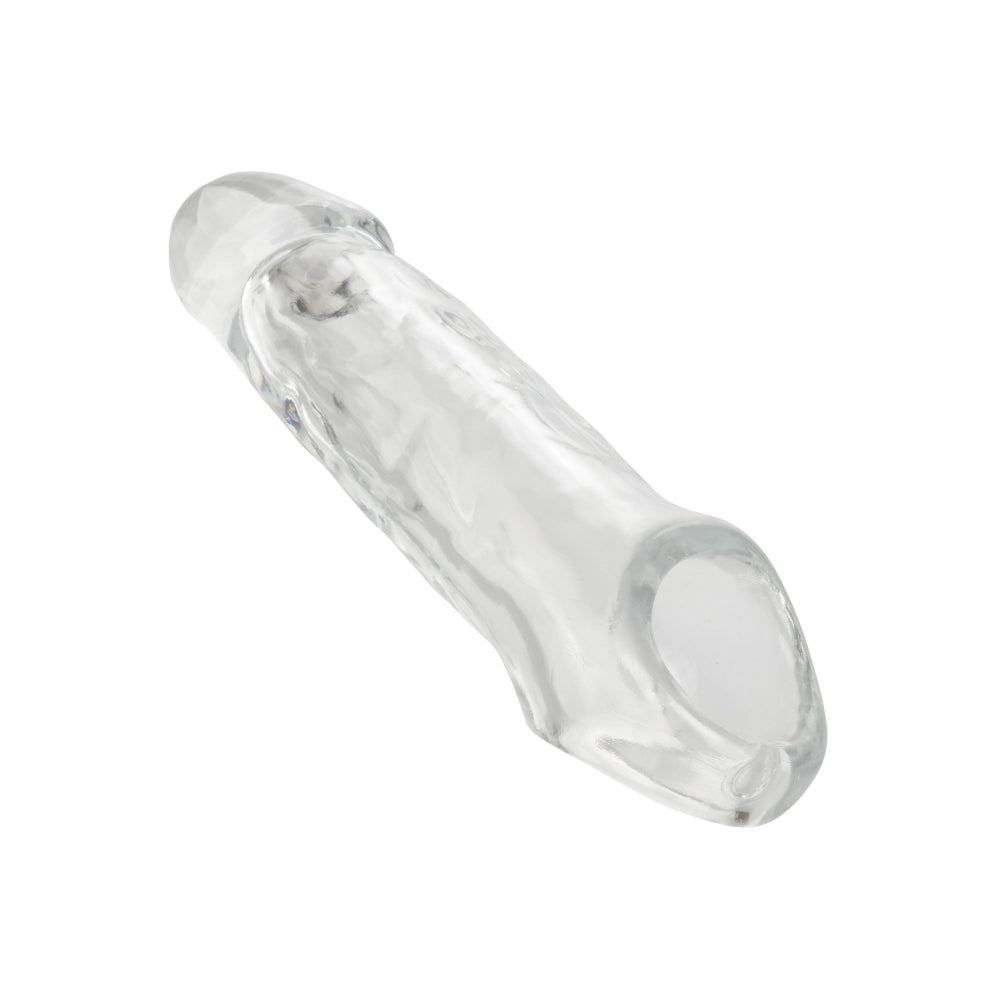 Prelungitor penis transparent CalExotics Performance Maxx Clear Extension 23.5 cm pentru grosime si lungime extra