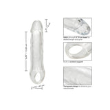 Prelungitor penis transparent CalExotics Performance Maxx Clear Extension 23.5 cm pentru grosime si lungime extra