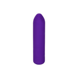 Mini Vibrator masator pentru stimulare precisa CalExotics Kyst Fling cu 10 functii vibratie si silicon lichid, mov