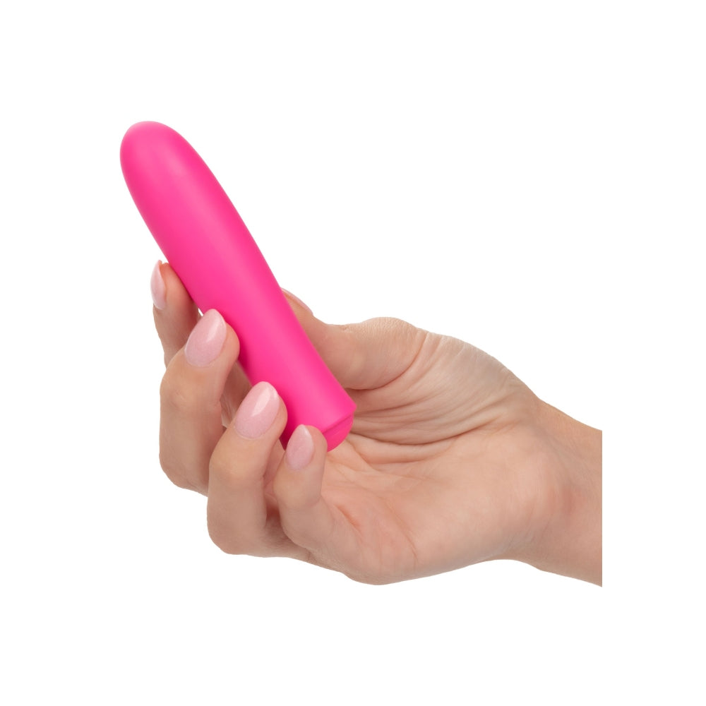 Mini Vibrator masator personal CalExotics Kyst T.C.B. cu 10 functii vibratie si finisaj matasos, Roz