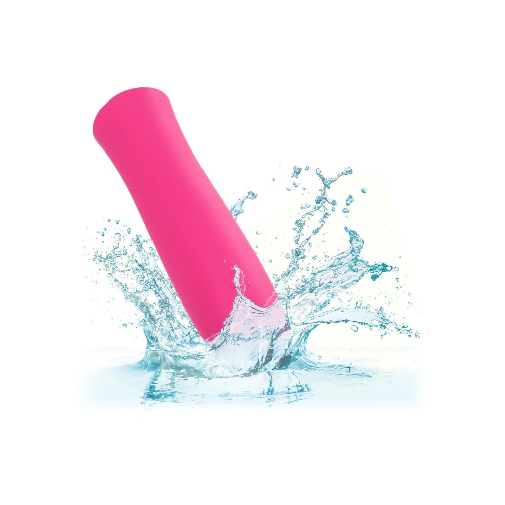 Mini Vibrator masator personal CalExotics Kyst T.C.B. cu 10 functii vibratie si finisaj matasos, Roz