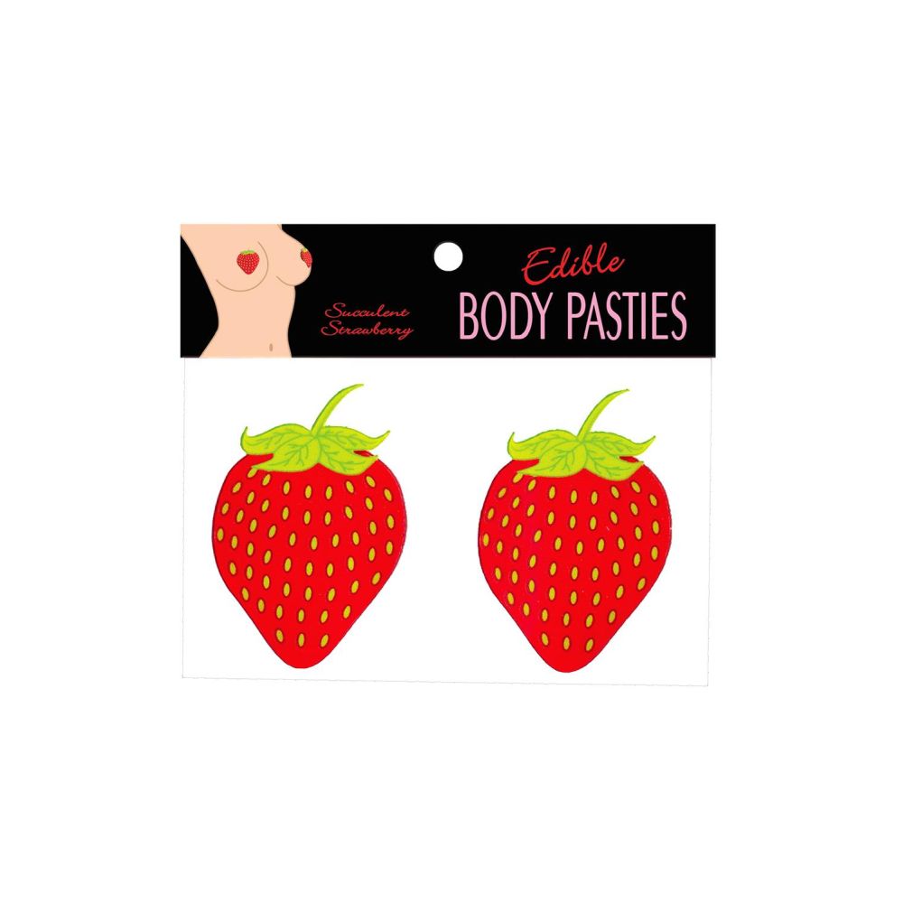 Nipple Covers Comestibile Kheper Games Capsuni - Pasties comestibile in forma de capsuni delicioase