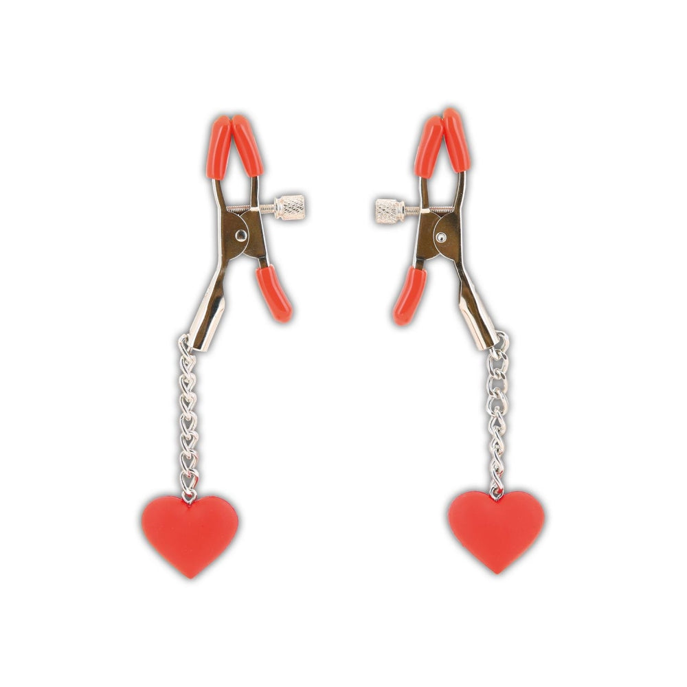 Set Cadou Sex Toys Whipsmart Heartbreaker 10 Piese - Pasties Inima, Paleta cu inima, Masca, Calus, Dildo din silicon, Catuse, Cleme pentru sfarcuri, lumanare, dop anal, ham strap-on - Ideal pentru cadou de Sf. Valentin