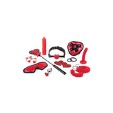 Set Cadou Sex Toys Whipsmart Heartbreaker 10 Piese - Pasties Inima, Paleta cu inima, Masca, Calus, Dildo din silicon, Catuse, Cleme pentru sfarcuri, lumanare, dop anal, ham strap-on - Ideal pentru cadou de Sf. Valentin