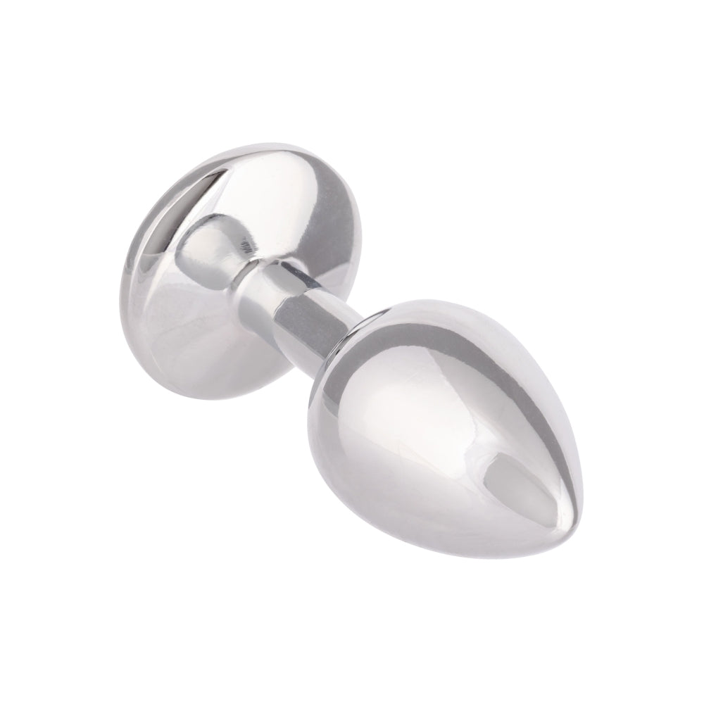 Dop Anal Mic cu Cristal Amethyst CalExotics – Design Metalic Neted, Fara Nichel, Perfect pentru Incepatori