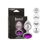 Dop Anal Mic cu Cristal Amethyst CalExotics – Design Metalic Neted, Fara Nichel, Perfect pentru Incepatori