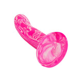 Dildo Sonda anala din silicon lichid CalExotics Twisted Love Twisted Probe cu ventuza si design flexibil, roz