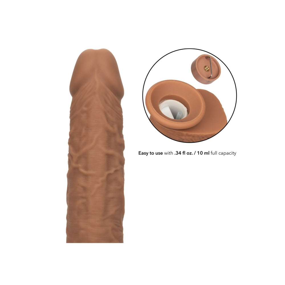 Dildo Vibrator reincarcabil CalExotics Squirting Stick cu functie de ejaculare realista si 10 viteze vibratie