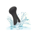 Vibrator Wand Mini CalExotics Boundless - Negru, 9.5 cm - 10 Functii Intense - Material Liquid Silicone - Memorie Inteligenta - Reincarcabil, Rezistent la Apa IPX7