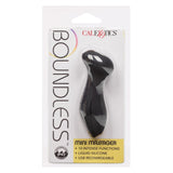 Vibrator Wand Mini CalExotics Boundless - Negru, 9.5 cm - 10 Functii Intense - Material Liquid Silicone - Memorie Inteligenta - Reincarcabil, Rezistent la Apa IPX7