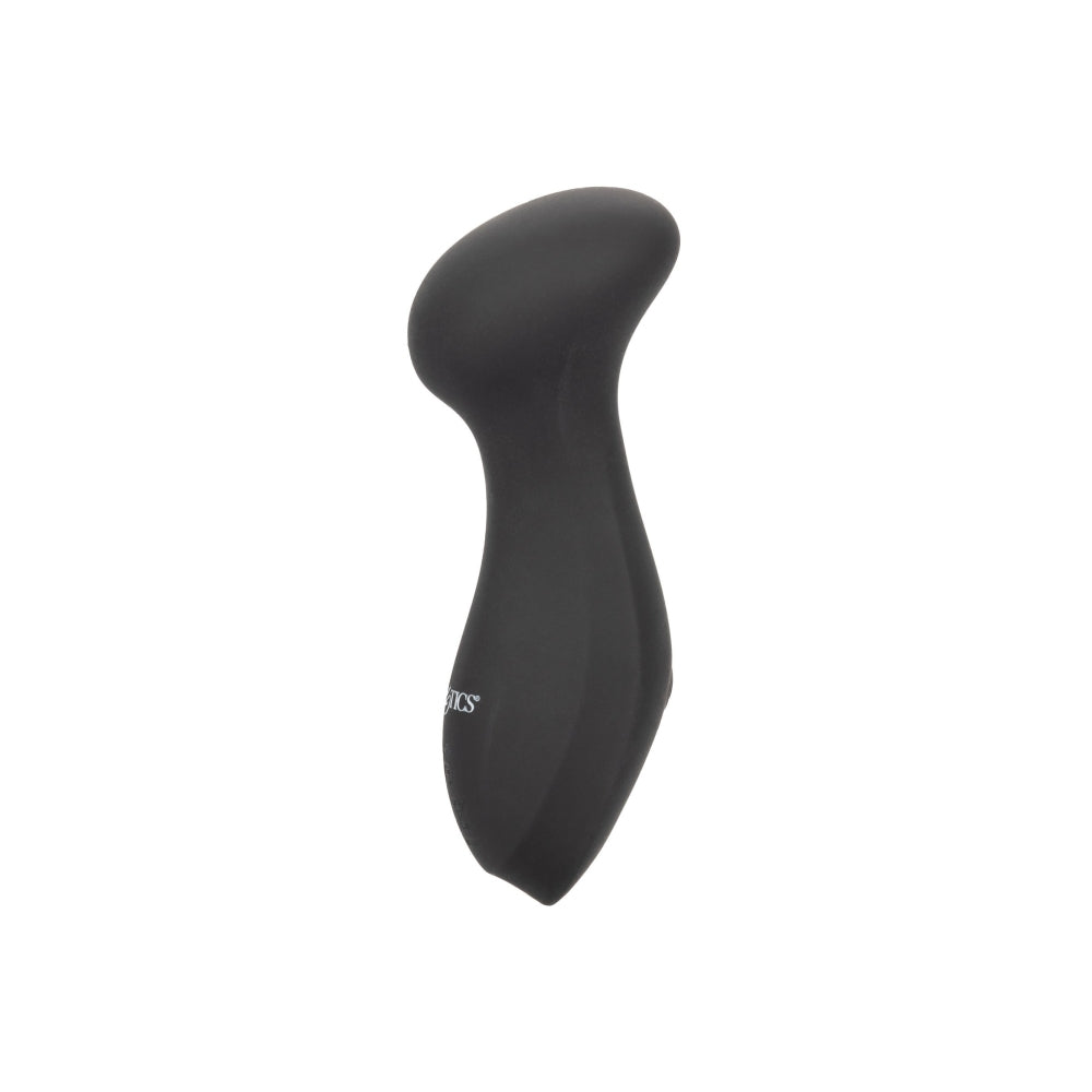 Vibrator Wand Mini CalExotics Boundless - Negru, 9.5 cm - 10 Functii Intense - Material Liquid Silicone - Memorie Inteligenta - Reincarcabil, Rezistent la Apa IPX7