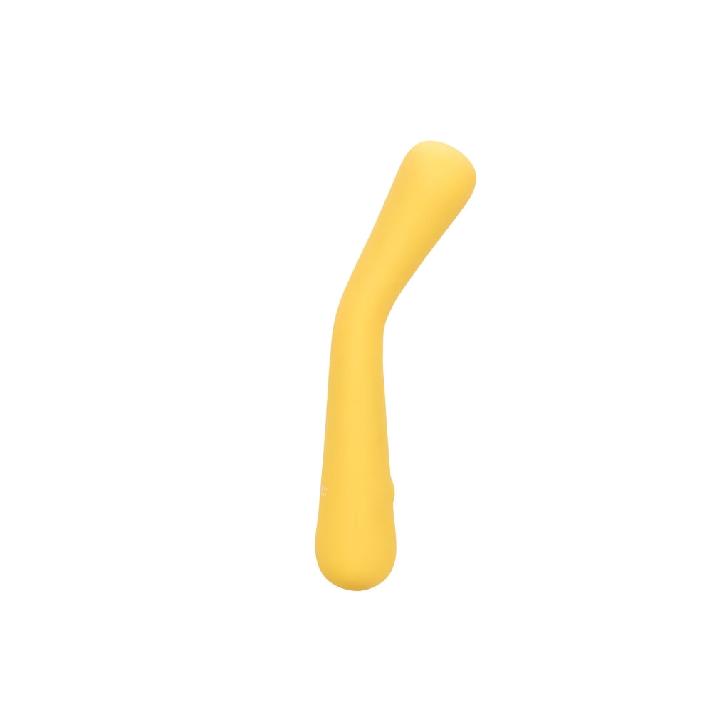 Mini Vibrator Wand flexibil CalExotics Boundless Mini FlexiWand cu 10 functii vibratie si silicon lichid, galben