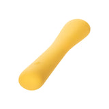 Mini Vibrator Wand flexibil CalExotics Boundless Mini FlexiWand cu 10 functii vibratie si silicon lichid, galben
