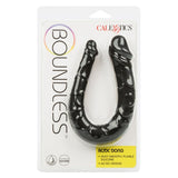 Dildo Dublu CalExotics AC/DC Dong - Negru, 34 cm - Dildo in forma de U cu doua capete distincte - Flexibil si confortabil - Ideal pentru satisfactie solo sau in cuplu