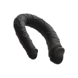 Dildo Dublu CalExotics AC/DC Dong - Negru, 34 cm - Dildo in forma de U cu doua capete distincte - Flexibil si confortabil - Ideal pentru satisfactie solo sau in cuplu