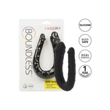 Dildo Dublu CalExotics AC/DC Dong - Negru, 34 cm - Dildo in forma de U cu doua capete distincte - Flexibil si confortabil - Ideal pentru satisfactie solo sau in cuplu