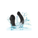 Dildo Dublu CalExotics AC/DC Dong - Negru, 34 cm - Dildo in forma de U cu doua capete distincte - Flexibil si confortabil - Ideal pentru satisfactie solo sau in cuplu