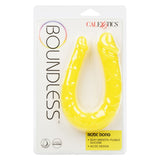 Dildo Dublu CalExotics AC/DC Dong - Galben, 34 cm - Dildo in forma de U cu doua capete distincte - Flexibil si confortabil - Ideal pentru satisfactie solo sau in cuplu