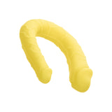 Dildo Dublu CalExotics AC/DC Dong - Galben, 34 cm - Dildo in forma de U cu doua capete distincte - Flexibil si confortabil - Ideal pentru satisfactie solo sau in cuplu