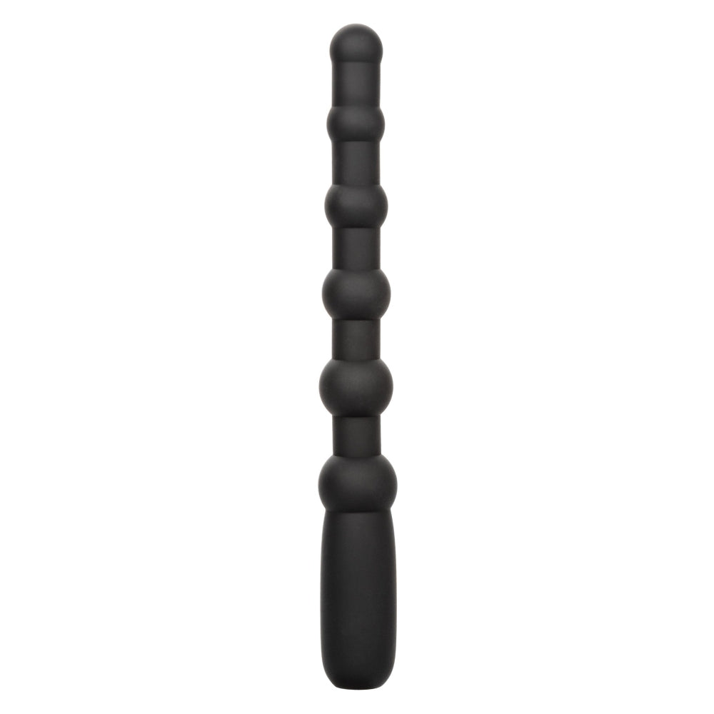 Bile Anale Vibratoare CalExotics X-10 - Negru, 17.75 cm - Design gradat pentru placere intensa - 10 Functii de Vibratii - Reincarcabil, Rezistent la Apa IPX7