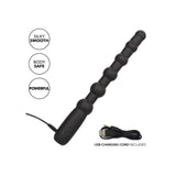 Bile Anale Vibratoare CalExotics X-10 - Negru, 17.75 cm - Design gradat pentru placere intensa - 10 Functii de Vibratii - Reincarcabil, Rezistent la Apa IPX7