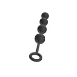 Bile Anale Mari Hidden Desire Extreme cu Greutate Ridicata - Negru, 39 cm - Fabricate 100% din Silicon - Ideal pentru senzatii intense - Capat inelat pentru control total