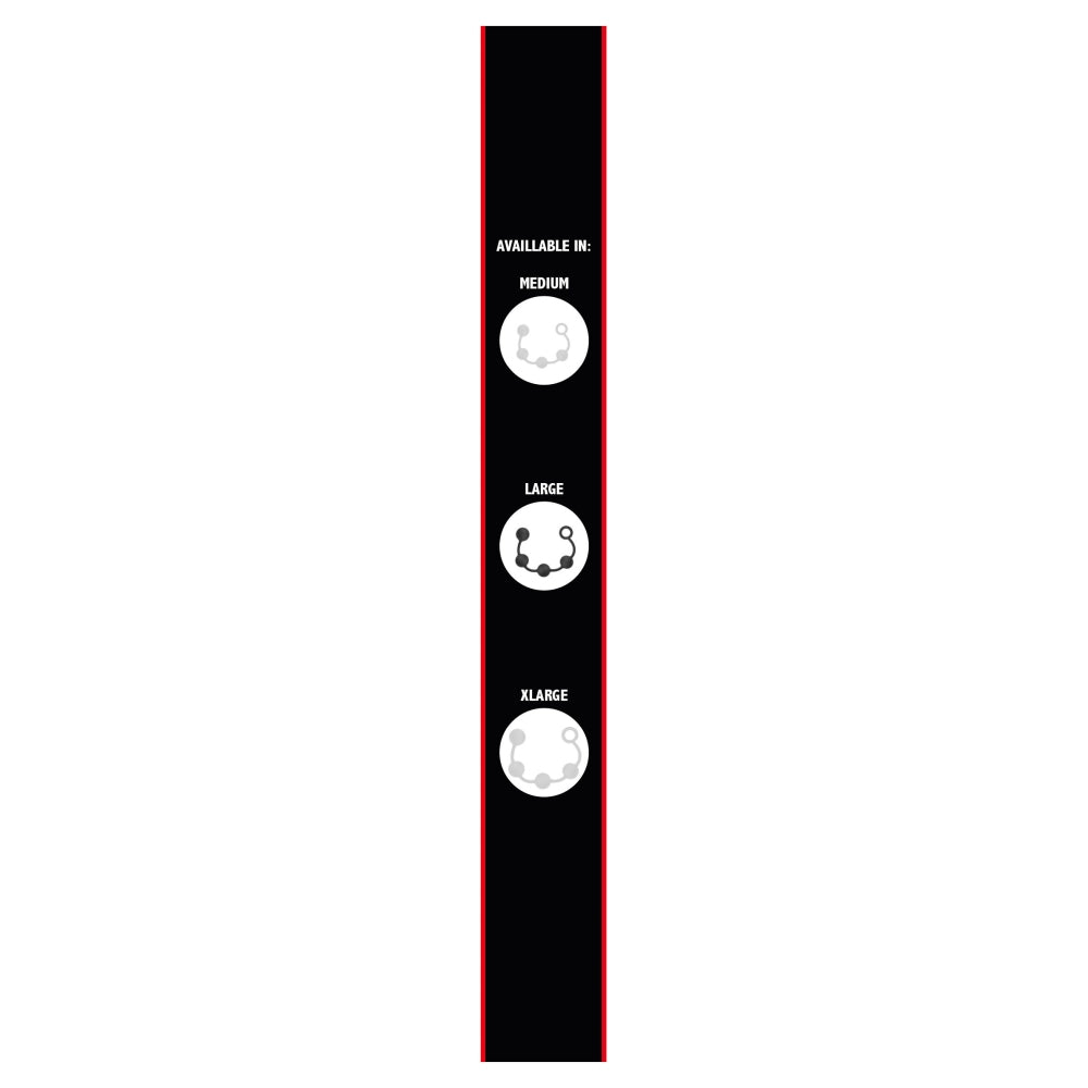 Bile Anale Mari Hidden Desire Extreme cu Greutate Ridicata - Negru, 39 cm - Fabricate 100% din Silicon - Ideal pentru senzatii intense - Capat inelat pentru control total