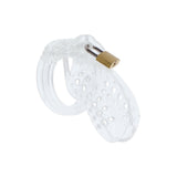 Cusca BDSM Castitate Pentru Penis Transparenta 7.6 cm - din acril pentru control maxim asupra erectiei si a orgasmului - mecanism de blocare sigur - design reglabil pentru orice dimensiune de penis
