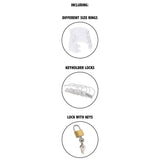 Cusca BDSM Castitate Pentru Penis Transparenta 7.6 cm - din acril pentru control maxim asupra erectiei si a orgasmului - mecanism de blocare sigur - design reglabil pentru orice dimensiune de penis