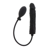 Dildo Gonflabil Hidden Desire - Negru, 21.5 cm - Fabricat din 100% Silicon - Supapa de eliberare rapida