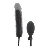 Dildo Gonflabil Hidden Desire - Negru, 21.5 cm - Fabricat din 100% Silicon - Supapa de eliberare rapida