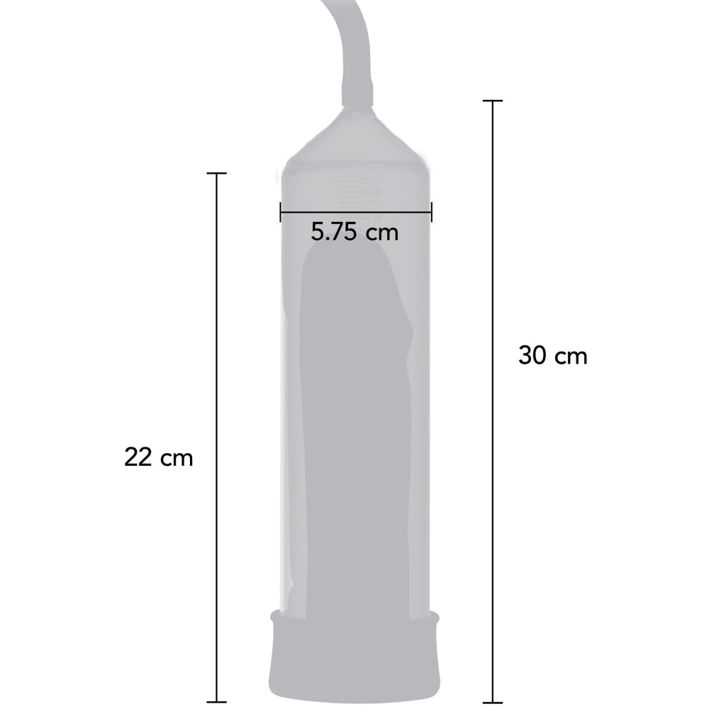Pompa Pentru Penis Hidden Desires  Fusion X Avansata - Negru, 22 cm - Design gradat pentru a urmari progresul in timp real - imbunatatestea lungimea si increderea