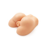 Masturbator cu Vibratii Hidden Desires Fat Ass Fucker - Lugime Bust 20 cm, Greutate de 1.2 kg - Design realist si anatomic, cu orificii vaginale si anale - vibratii intense cu bullet inclus