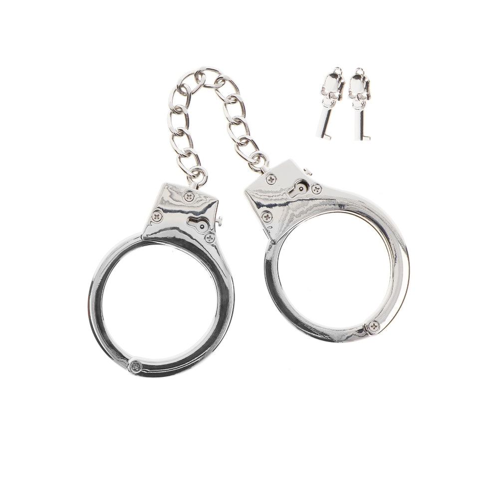 Catuse Taboom Bondage Essentials Argintii - Include doua chei - Design ajustabil, perfect pentru jocurile de supunere